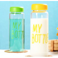 Fashion Design Multicolor Borosilicate Glass Water Bottle